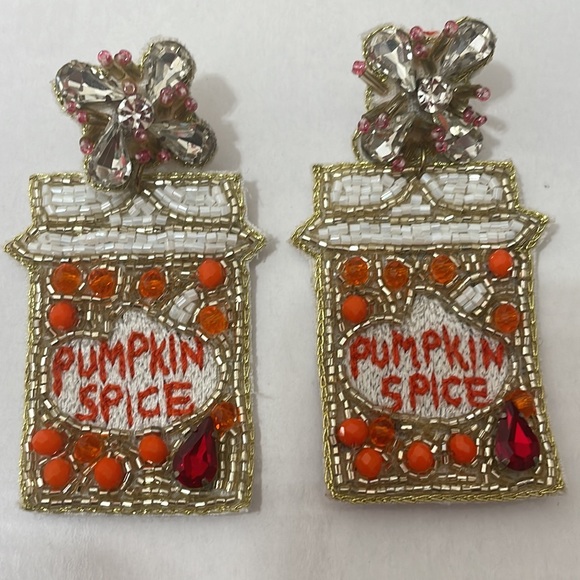 Jewelry - Beaded Crystal Halloween Earrings